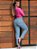 Calça jeans mom feminina clara básica lisa - Imagem 3