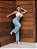 Calça jeans feminina Wide Leg clara rasgada cintura alta - Imagem 5