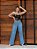 Calça jeans feminina Wide Leg básica clara cintura alta - Imagem 1