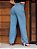 Calça jeans feminina Wide Leg básica clara cintura alta - Imagem 4