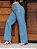 Calça jeans feminina Wide Leg básica clara cintura alta - Imagem 6