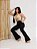 Calça jeans flare preta rasgada com bolsos funcionais - Imagem 10