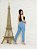 Calça jeans mom boyfrend clara básica cintura alta feminina - Imagem 8