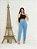 Calça jeans mom boyfrend clara básica cintura alta feminina - Imagem 10