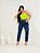 Calça jeans mom boyfrend azul rasgada feminina - Imagem 10