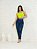 Calça jeans mom boyfrend azul rasgada feminina - Imagem 7