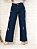 Calça jeans Wide Leg azul rasgada cintura alta - Imagem 2