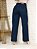 Calça jeans Wide Leg azul rasgada cintura alta - Imagem 4