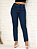 Calça jeans mom boyfriend básica azul cintura alta feminina - Imagem 2