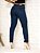 Calça jeans mom boyfriend básica azul cintura alta feminina - Imagem 5