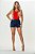 Short feminino jeans premium azul botões penses frontal - Imagem 5