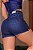 Short feminino jeans premium azul com bolsos e cordão no cós - Imagem 4