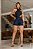 Short feminino jeans premium azul com bolsos penses frontal - Imagem 7