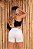 Bermuda branca feminina jeans meia-coxa básica - Imagem 3