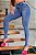 Calça jeans feminina skinny clara lycra abertura na barra - Imagem 2