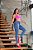 Calça jeans feminina skinny clara lycra abertura na barra - Imagem 5
