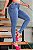 Calça jeans feminina skinny clara lycra abertura na barra - Imagem 6