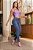 Calça jeans feminina skinny clara de puídos empina bumbum - Imagem 5