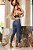 Calça jeans feminina skinny azul com puídos e empina bumbum - Imagem 3