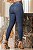 Calça jeans feminina skinny azul com puídos e empina bumbum - Imagem 4