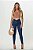 Calça jeans feminina skinny azul básica empina bumbum - Imagem 1