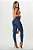 Calça jeans feminina skinny azul básica empina bumbum - Imagem 3