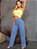 Calça Jeans Wide Leg Pantalona Básica Clara Com Cintura Alta - Imagem 5