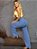 Calça Jeans Wide Leg Pantalona Básica Clara Com Cintura Alta - Imagem 6