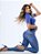 Calça jeans skinny clara com puídos feminina empina bumbum - Imagem 7