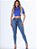 Calça jeans skinny clara com puídos feminina empina bumbum - Imagem 1