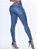 Calça jeans skinny clara com puídos feminina empina bumbum - Imagem 4