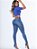 Calça jeans skinny clara com puídos feminina empina bumbum - Imagem 3