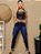 Calça jeans feminina skinny azul básica com puídos - Imagem 1