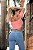 Calça jeans skinny clara rasgada com pences empina bumbum - Imagem 6