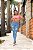 Calça jeans skinny clara rasgada com pences empina bumbum - Imagem 3