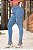 Calça jeans skinny clara rasgada com pences empina bumbum - Imagem 8