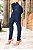Calça jeans skinny azul rasgada com pences empina bumbum - Imagem 6