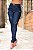 Calça jeans skinny azul rasgada com pences empina bumbum - Imagem 7