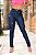 Calça jeans skinny azul rasgada com pences empina bumbum - Imagem 5