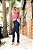 Calça jeans skinny azul rasgada com pences empina bumbum - Imagem 2