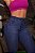 Calça jeans premium skinny feminina básica azul de botão - Imagem 10