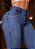 Calça jeans premium skinny feminina básica clara de botão - Imagem 9