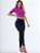 Calça jeans feminina skinny botões na barra empina bumbum - Imagem 6