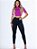Calça jeans feminina skinny botões na barra empina bumbum - Imagem 1