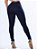 Calça jeans feminina skinny básica azul barra dobrada - Imagem 4