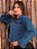 Jaqueta feminina jeans básica clara sem lycra - Imagem 4