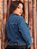 Jaqueta feminina jeans básica clara sem lycra - Imagem 6