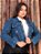 Jaqueta feminina jeans básica com puídos sem lycra - Imagem 7