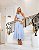 Vestido Midi de Crepe Azul Claro - Imagem 5