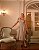 Vestido Midi Laço Ombro Nude - Imagem 1